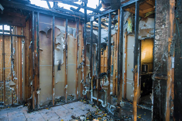 Professional Fire Damage Restoration technician working in Northfield, OH